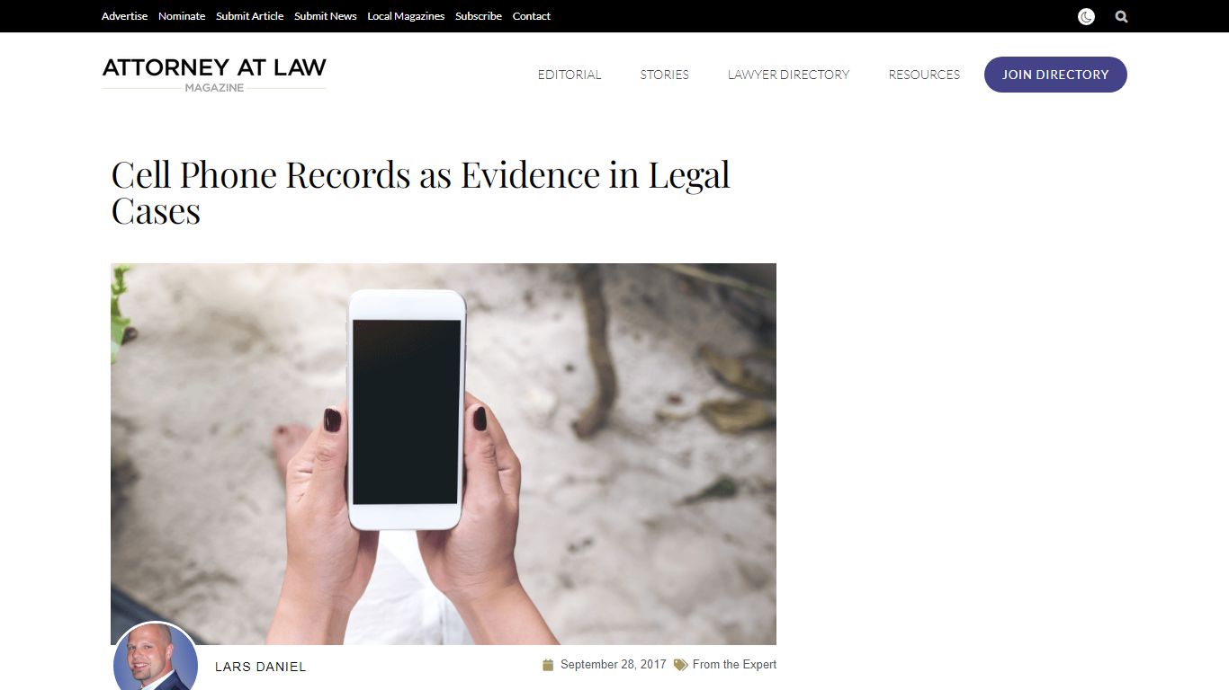 Cell Phone Records as Evidence in Legal Cases