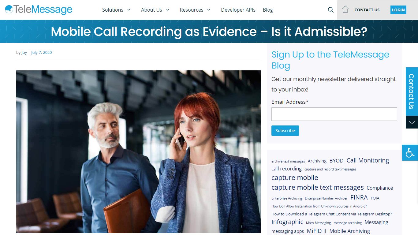 Mobile Call Recording as Evidence – Is it Admissible?